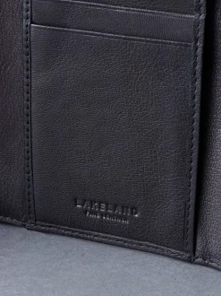 Portemonnees|Lakeland Leather - Bowston portemonnee met opvouwbaar ontwerp Zwart