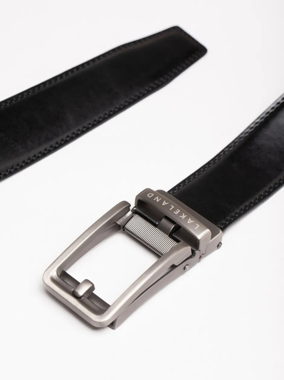 Riemen En Bretels*Lakeland Leather - Rigg Ratchet Belt Zwart