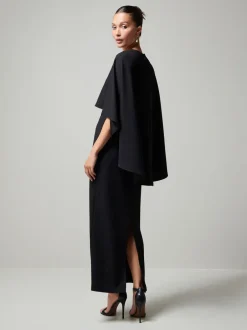Gelegenheidskleding*Next Zwart - Lange jurk met cape