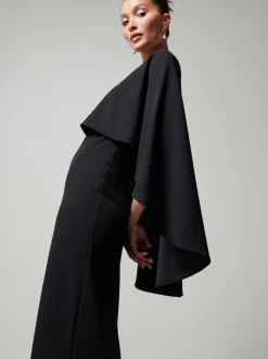 Gelegenheidskleding*Next Zwart - Lange jurk met cape