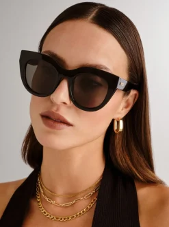 Zonnebril*Le Specs - Air Heart Sunglasses Zwart