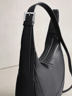 Tassen En Portemonnees*Next Zwart - Leather Scoop Cross-Body Bag