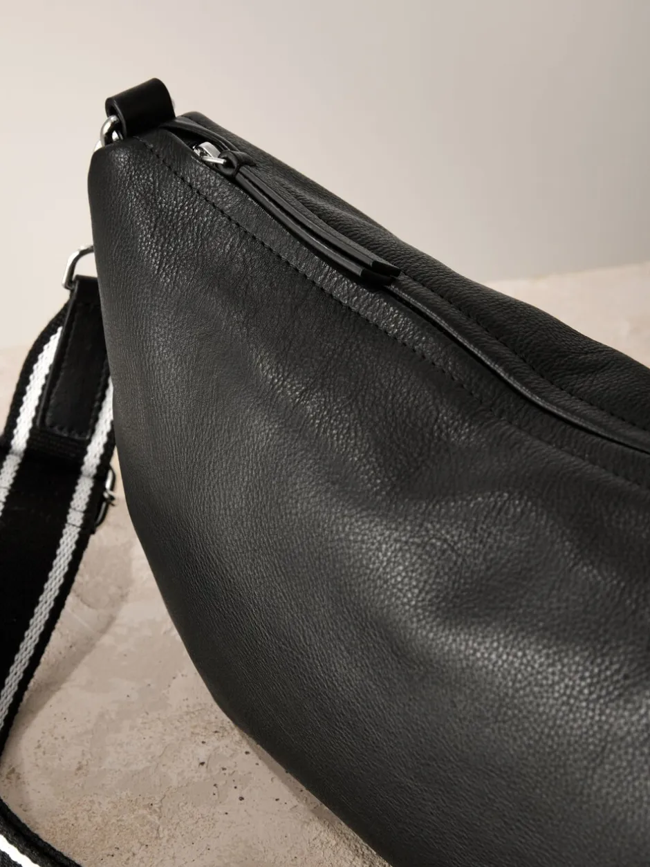 Tassen En Portemonnees|Next - Leather Sling Cross Body Bag Zwart
