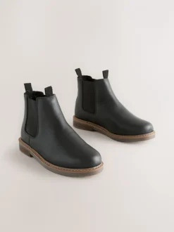 Boots*Next - Leren Chelsea laarzen Zwart