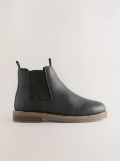 Boots*Next - Leren Chelsea laarzen Zwart