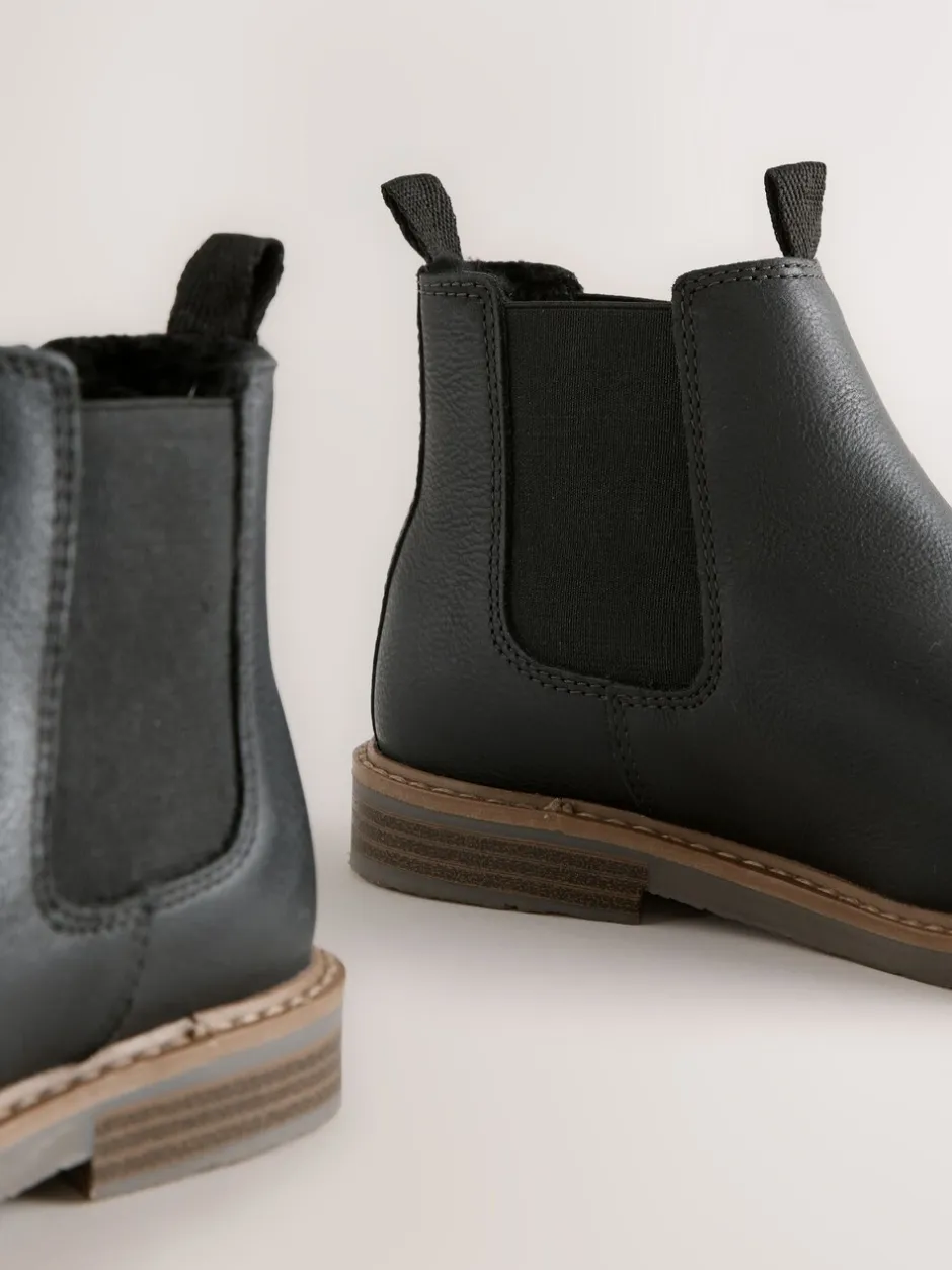 Boots*Next - Leren Chelsea laarzen Zwart