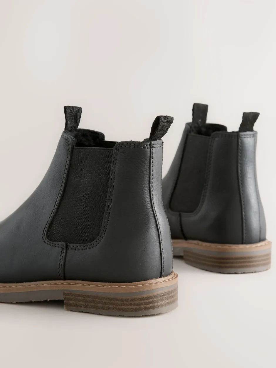 Boots*Next - Leren Chelsea laarzen Zwart