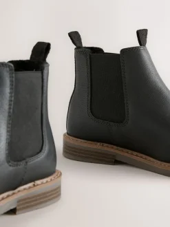 Boots*Next - Leren Chelsea laarzen Zwart