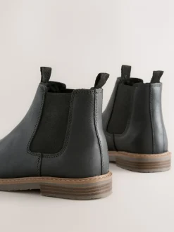 Boots*Next - Leren Chelsea laarzen Zwart