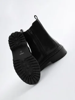 Boots*Next Zwart - Leren Chunky Chelsea Boots