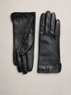 Mutsen, Handschoenen En Sjaals|Next Zwart - Leren handschoenen