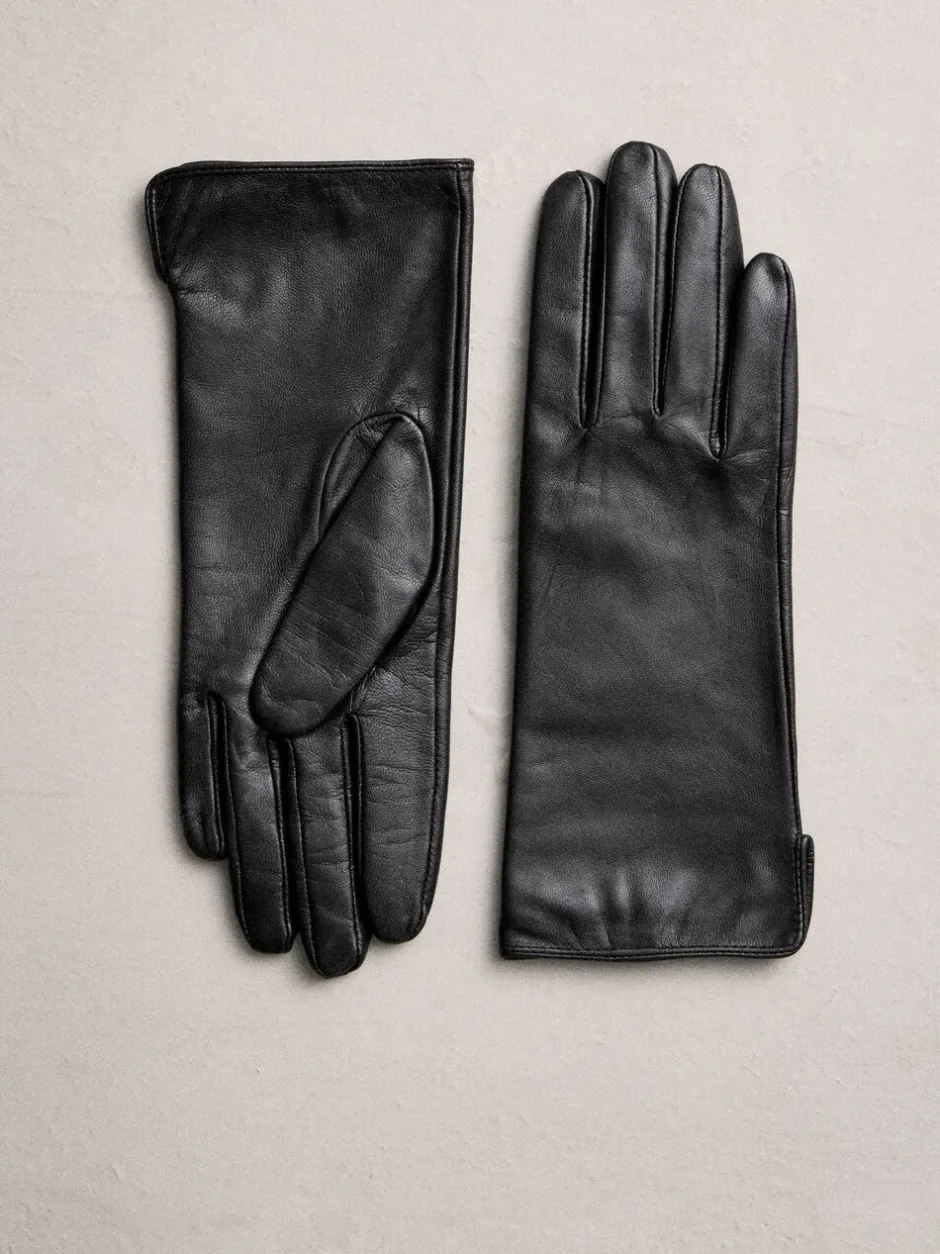 Mutsen, Handschoenen En Sjaals|Next Zwart - Leren handschoenen
