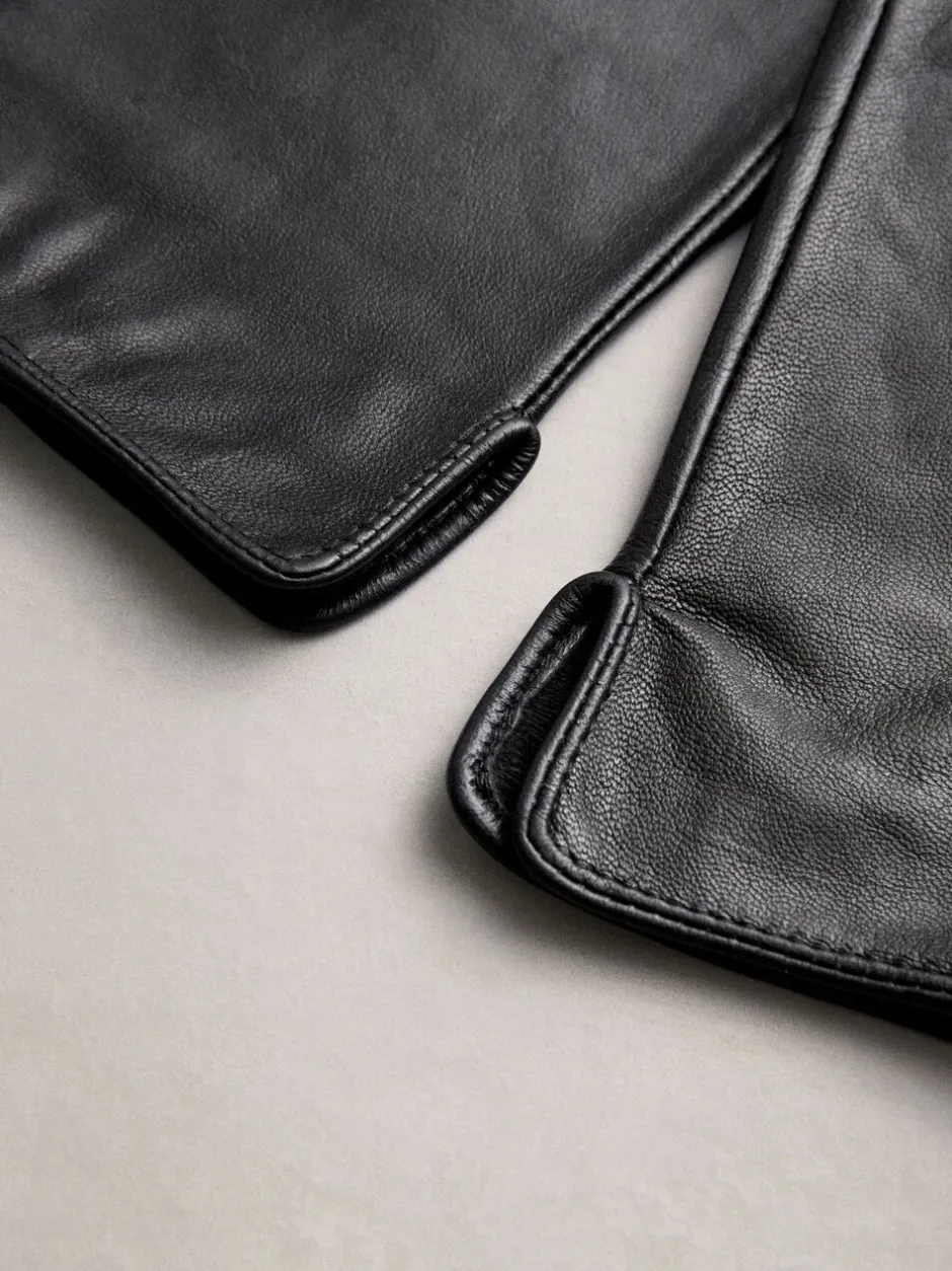Mutsen, Handschoenen En Sjaals|Next Zwart - Leren handschoenen
