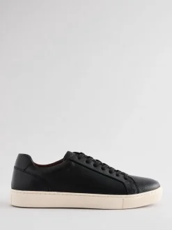 Schoenen|Next - Leren sneakers Zwart