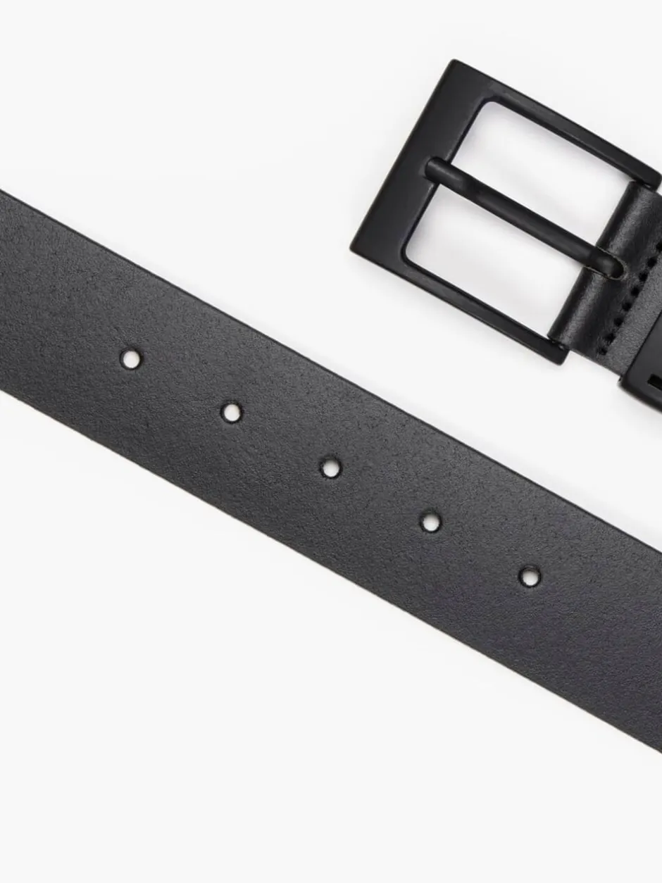 Riemen En Bretels*Levi's - ® Ashland metalen riem met logo Zwart