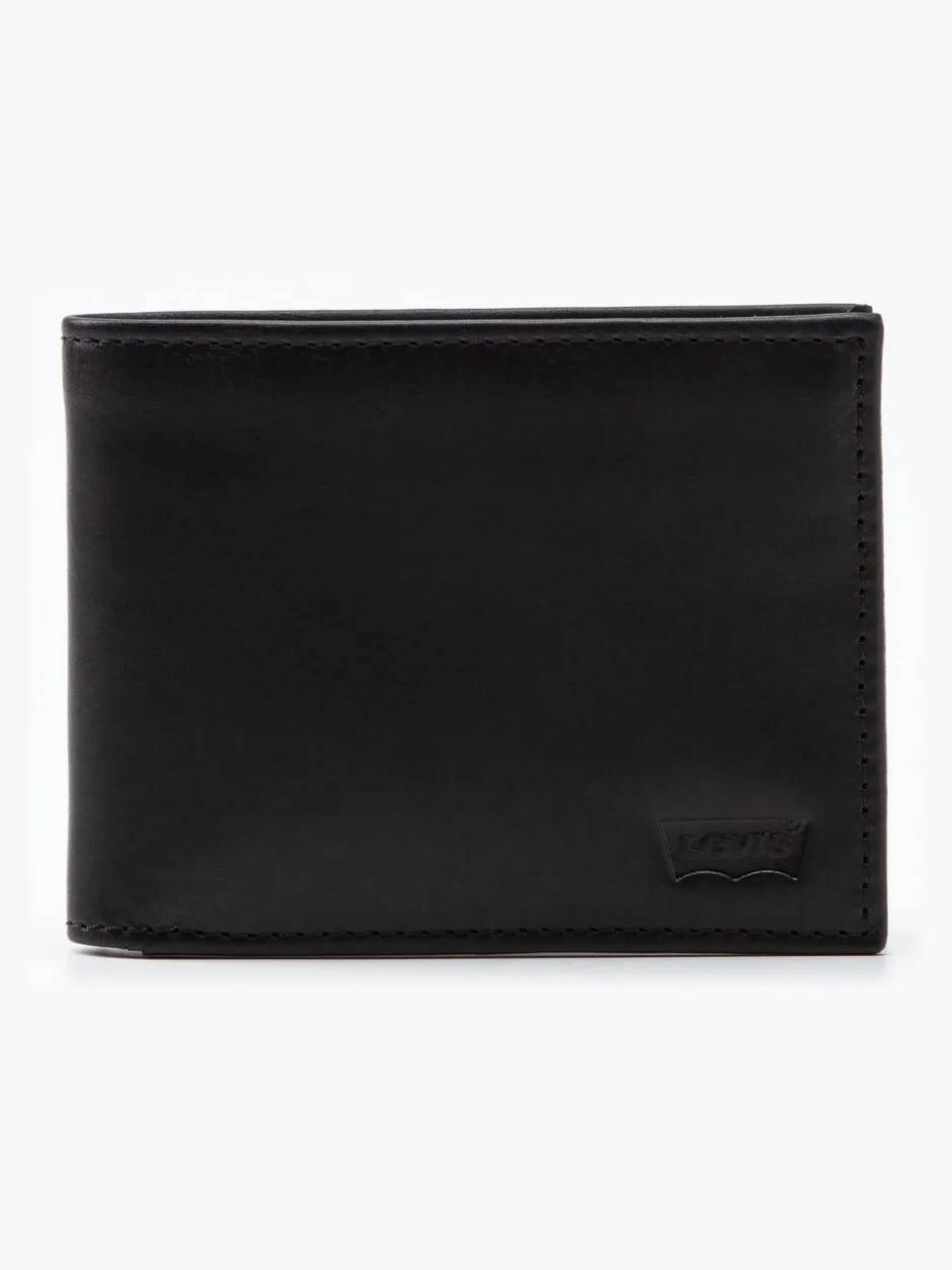 Portemonnees|Levi's - ® leren portemonnee Zwart