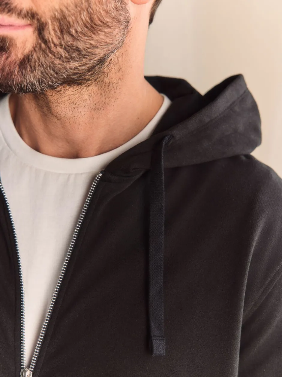 Loungewear|Sweaters En Hoody´S|Next Zwart - Lichte hoodie met rits