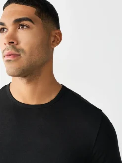 Ondergoed|Ondergoed|Next Zwart - Lightweight Thermogen Long Sleeve T-Shirts 2 Pack