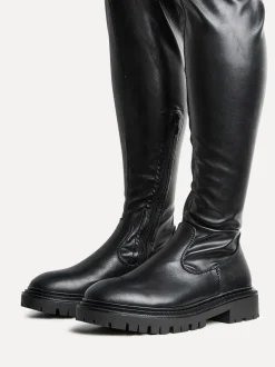 Boots|Linzi - - Sonny - Hoge laarzen tot over de knie Zwart