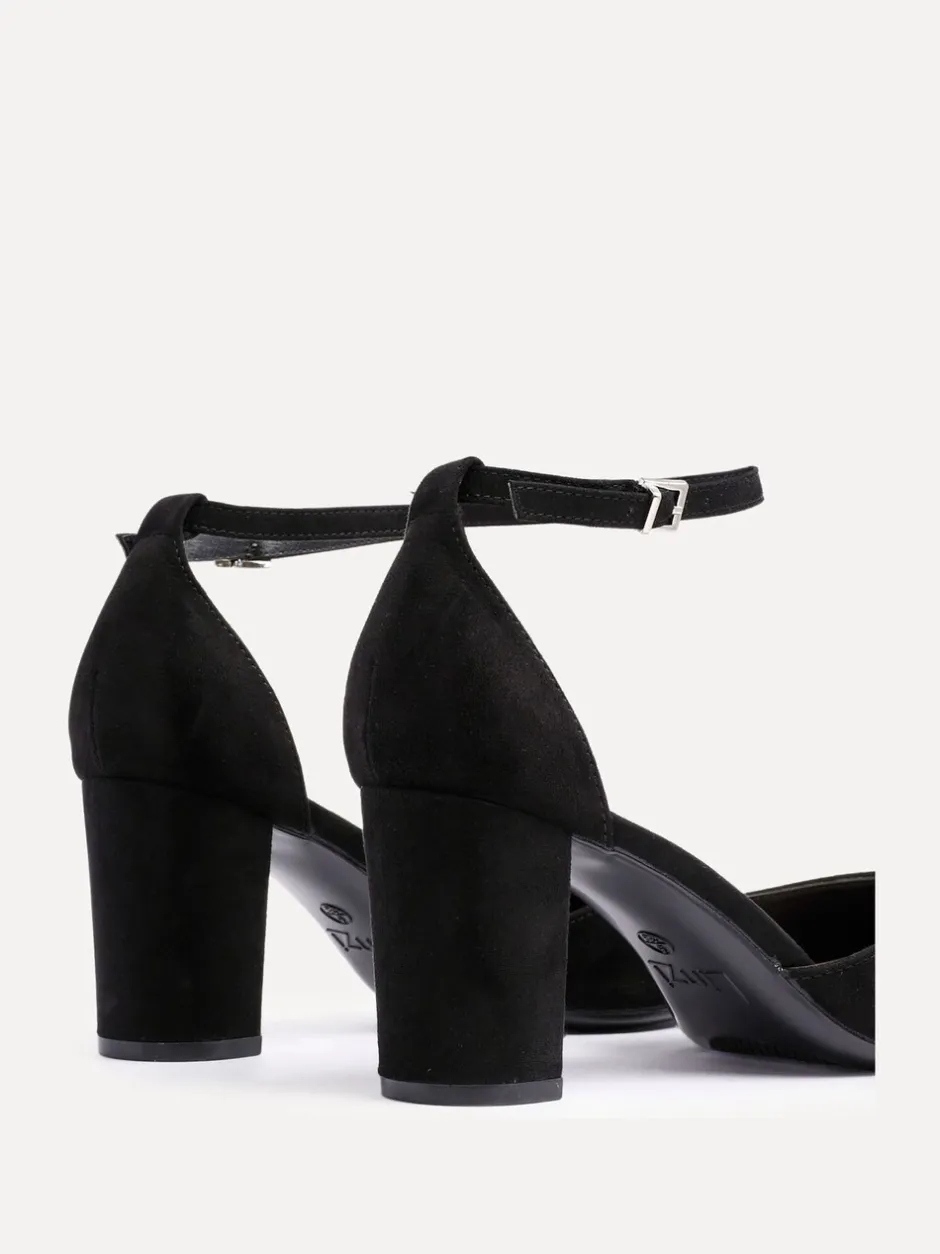 Schoenen Met Hakken*Linzi Zwart - Leona pumps met blokhak en dichte hiel