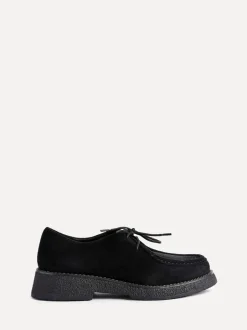 Lage Schoenen|Linzi - Perth Laced Chunky Loafers Zwart