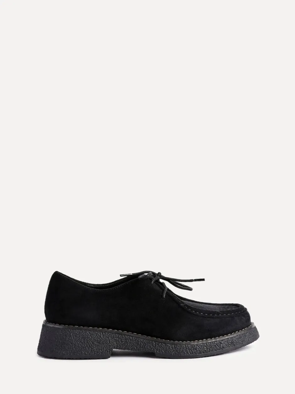 Lage Schoenen|Linzi - Perth Laced Chunky Loafers Zwart