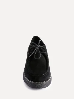 Lage Schoenen|Linzi - Perth Laced Chunky Loafers Zwart