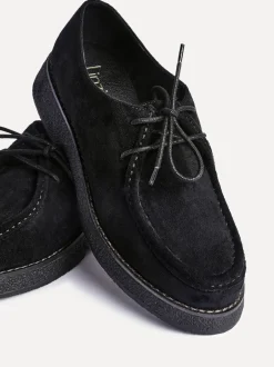 Lage Schoenen|Linzi - Perth Laced Chunky Loafers Zwart