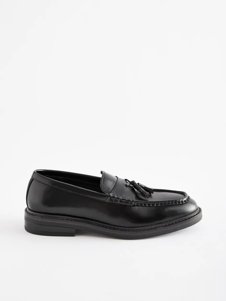 Formele Schoenen|Schoenen|Next - Loafers met dikke zool en kwast Zwart