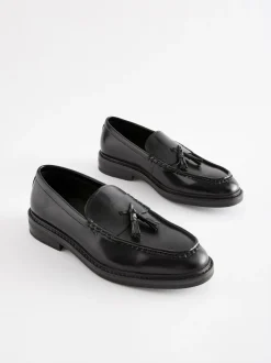 Formele Schoenen|Schoenen|Next - Loafers met dikke zool en kwast Zwart