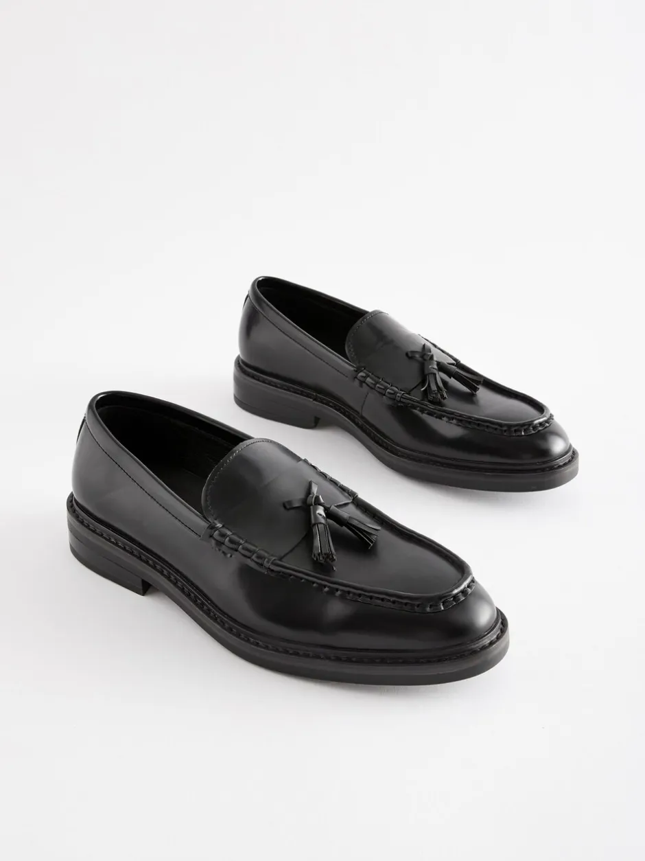 Formele Schoenen|Schoenen|Next - Loafers met dikke zool en kwast Zwart