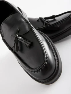 Formele Schoenen|Schoenen|Next - Loafers met dikke zool en kwast Zwart