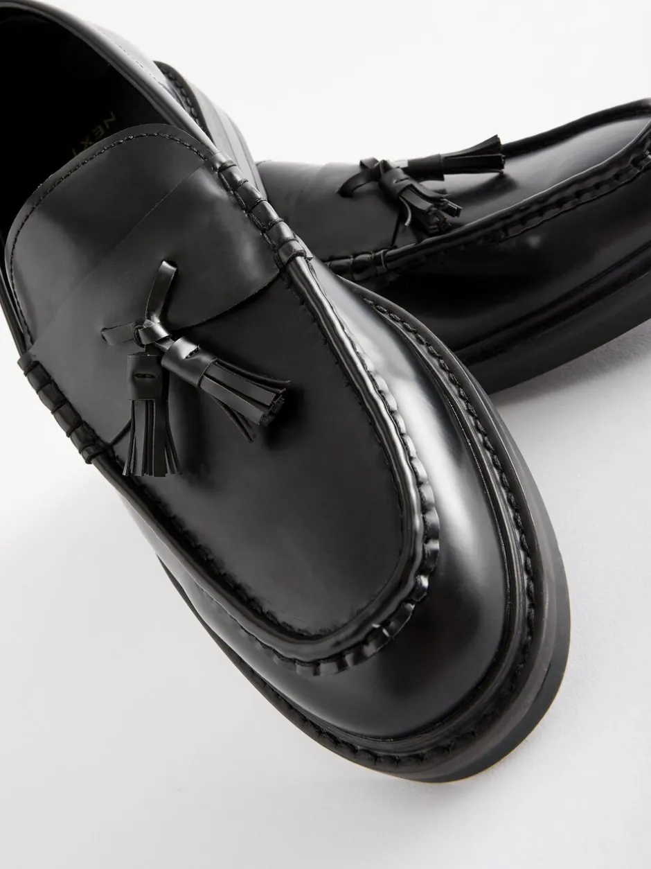 Formele Schoenen|Schoenen|Next - Loafers met dikke zool en kwast Zwart