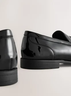 Schoenen|Formele Schoenen*Next Zwart - Loafers van patentleer