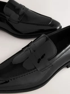 Schoenen|Formele Schoenen*Next Zwart - Loafers van patentleer