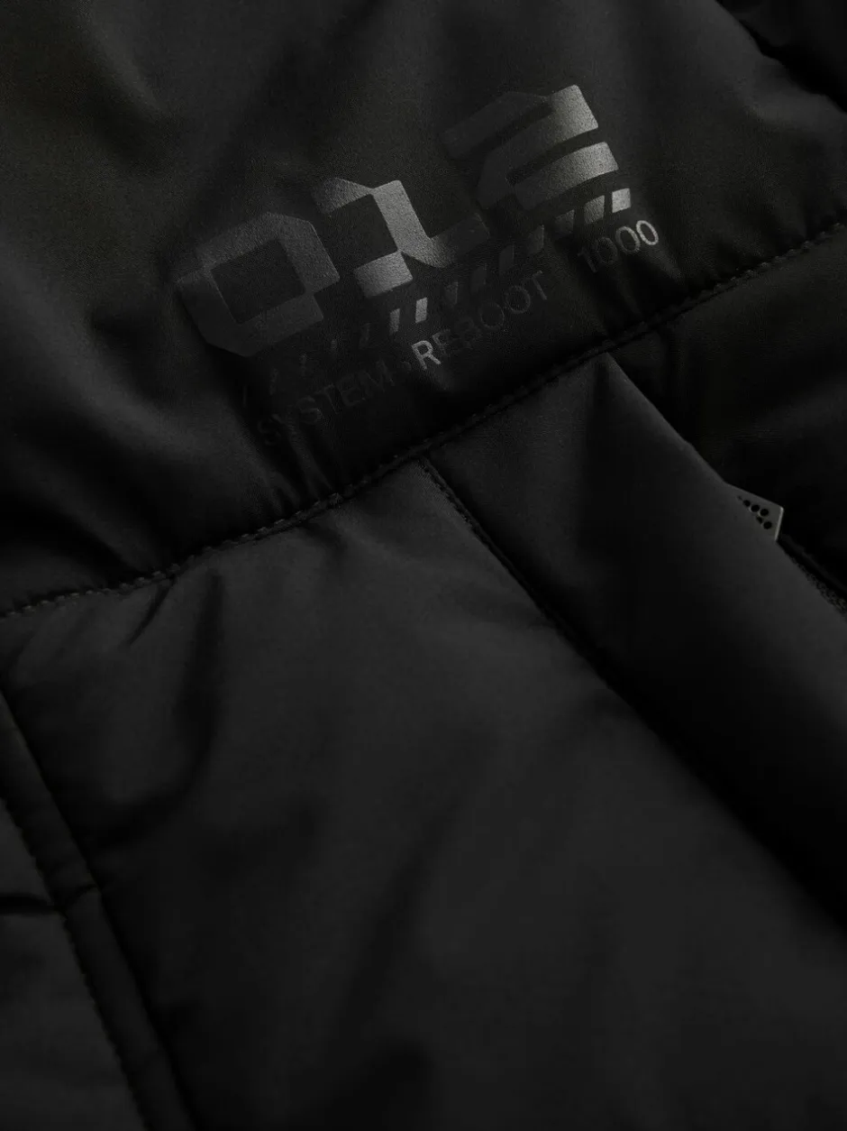 Jassen En Jacks|Schoolkleding*Next Zwart - Longline Shower Resistant Padded Coat (3-17yrs)