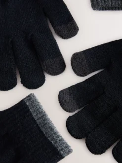 Mutsen, Handschoenen En Sjaals|Next - Magic handschoenen 3 paar (3-16jr) Zwart