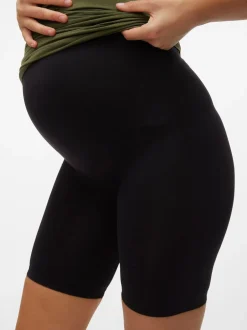 Shorts|Mamalicious - Maternity Seamless Leggings Zwart