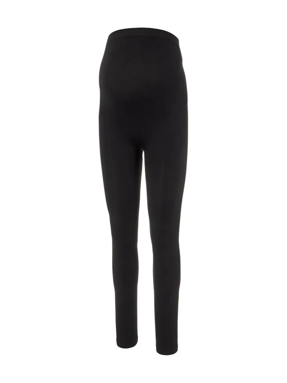 Leggings En Joggingbroeken|Mamalicious - Maternity Seamless Leggings Zwart