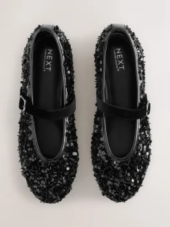 Lage Schoenen*Next - Mary Jane-schoenen met versierde pailletten van Forever Comfort® Zwart