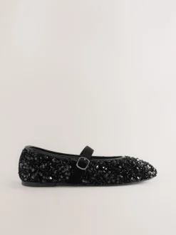 Lage Schoenen*Next - Mary Jane-schoenen met versierde pailletten van Forever Comfort® Zwart