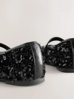 Lage Schoenen*Next - Mary Jane-schoenen met versierde pailletten van Forever Comfort® Zwart