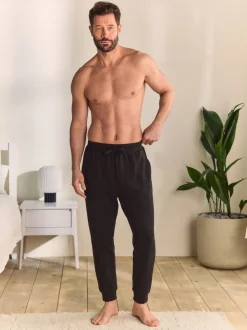 Loungewear|Joggingbroeken*Next - Met boorden - Loopback Soft Touch Cuffed Joggers Zwart