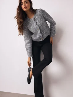Jeans*Next - Mid Rise Stretch Bootcut Jeans Zwart