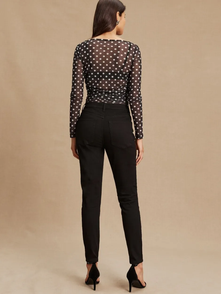 Jeans*Next - Mid Rise Stretch Skinny Jeans Zwart