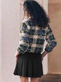 Rokken|Next - Mini Jersey Pleated Skirt Zwart