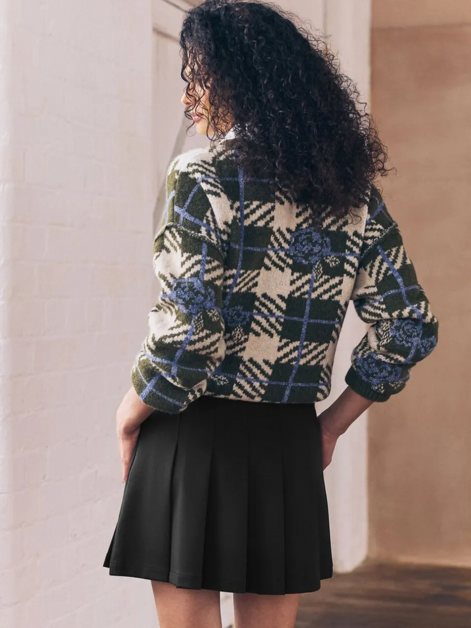 Rokken|Next - Mini Jersey Pleated Skirt Zwart
