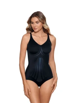 Shapewear|Miraclesuit - - Shapewear vormgevende body zonder beugel met extra sterke ondersteuning Zwart