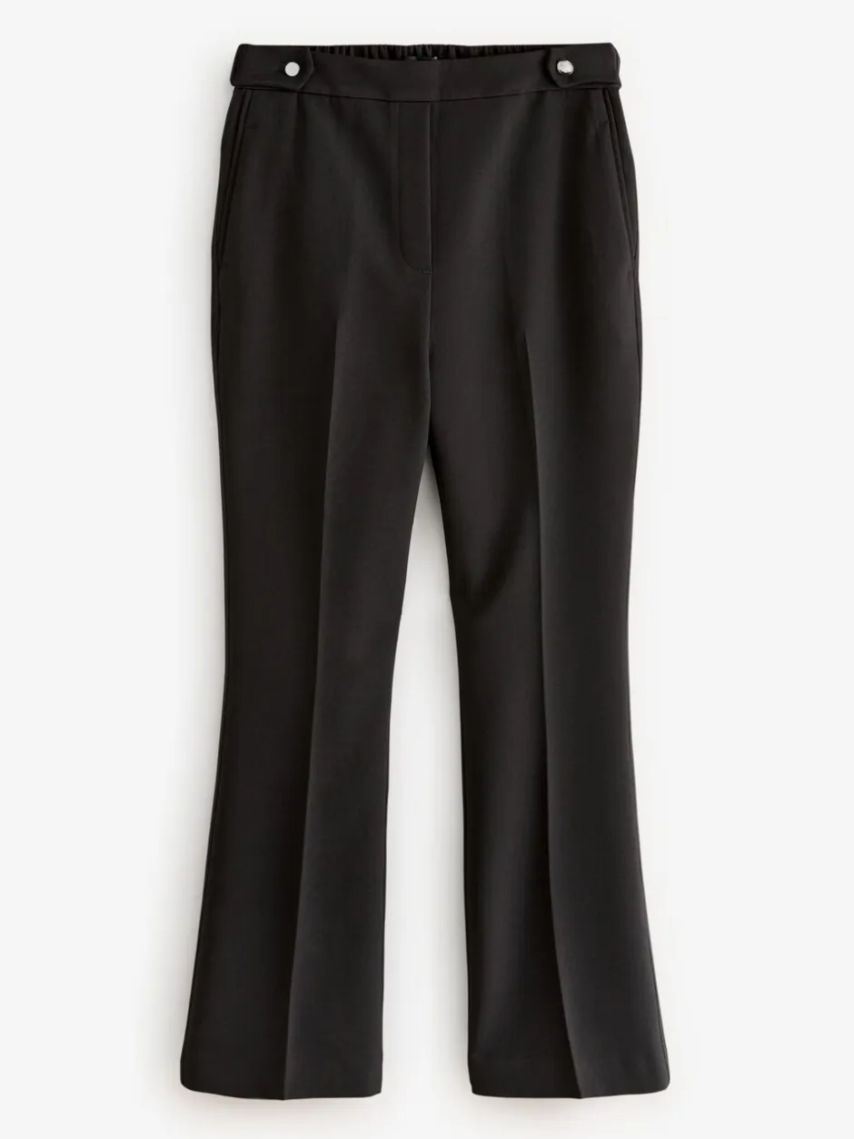Kostuums En Werkkleding|Broeken|Next Zwart - Modieus gesneden bootcut broek