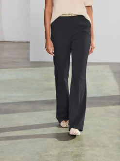 Kostuums En Werkkleding|Broeken|Next Zwart - Modieus gesneden bootcut broek